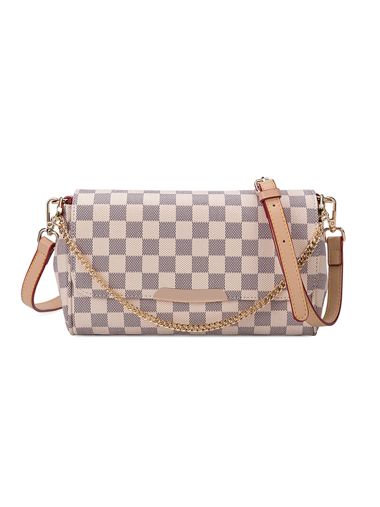 Sexy Dance Checkered Backpack For Women PU Leather Knapsack Anti