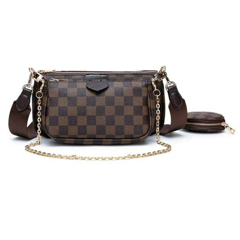 Sexy Dance Womens Checkered Tote Shoulder Bag,PU Vegan Leather