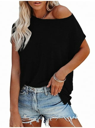 Items Under 10 Dollars For Women Workout Tops Women Long Cold Shoulder Tops  Maternity Shirts 5x Tee Shirts For