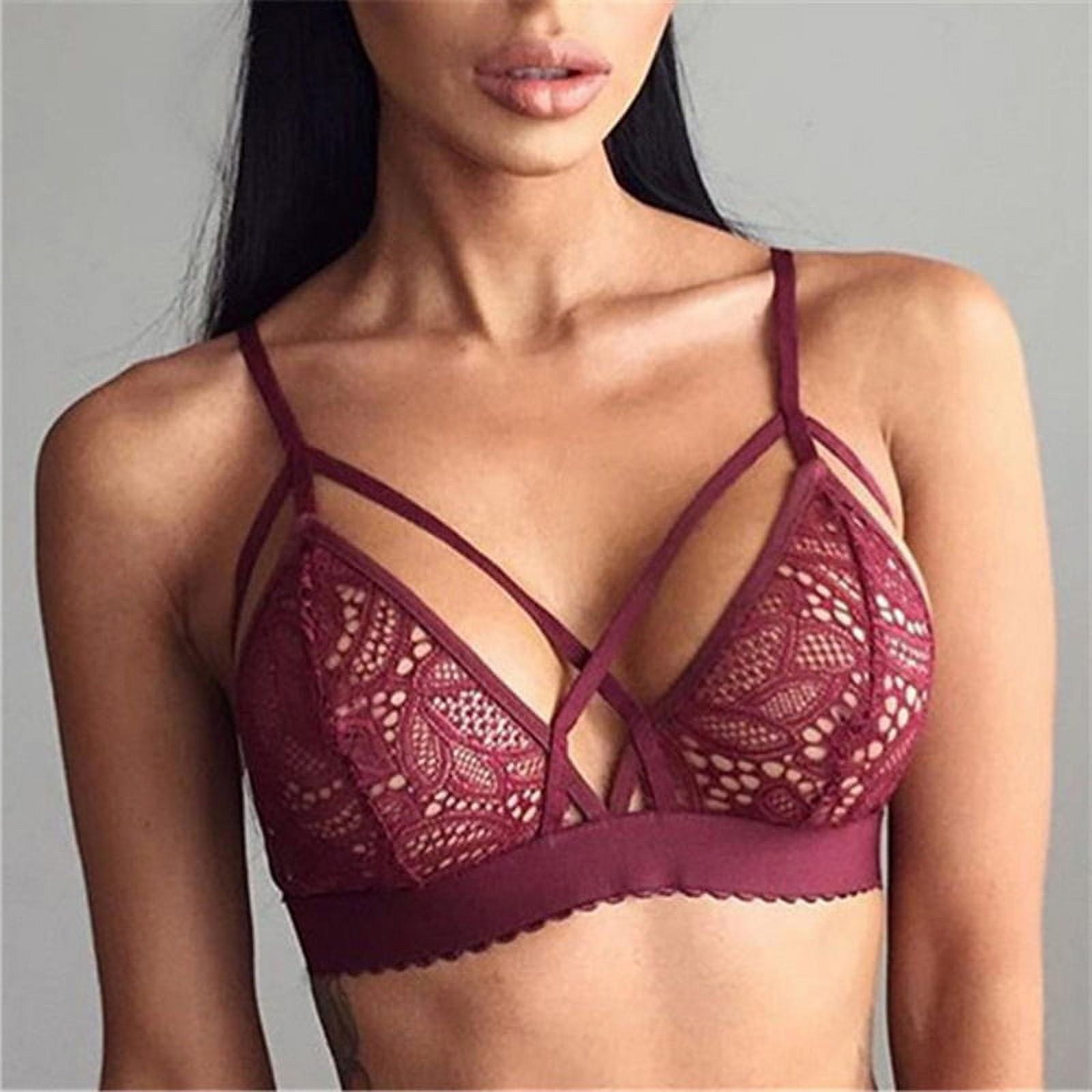 MPWEGNP Bras For Women French Deep V Low Cut Large Open Back U Shaped  Beautiful Seamless Underwear Small Chest Gathered Anti Sagging Bra Without  Steel