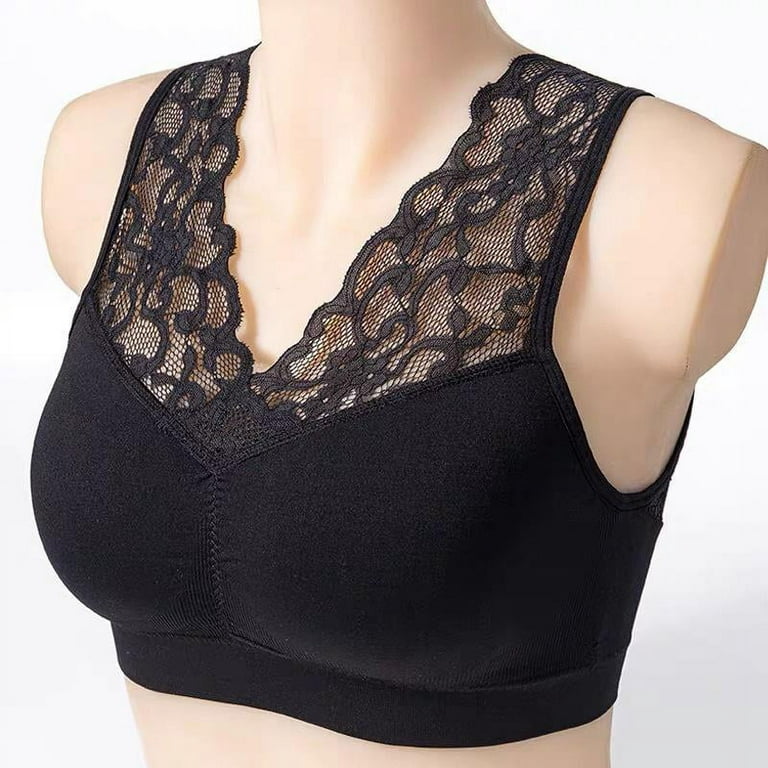 Sexy Deep V Neck Lace Bras For Women Brassiere Push Up Padded Bra Seamless  Comfortable Bralette Breathable Fitness Gym Bra Top Padded Sports Bra