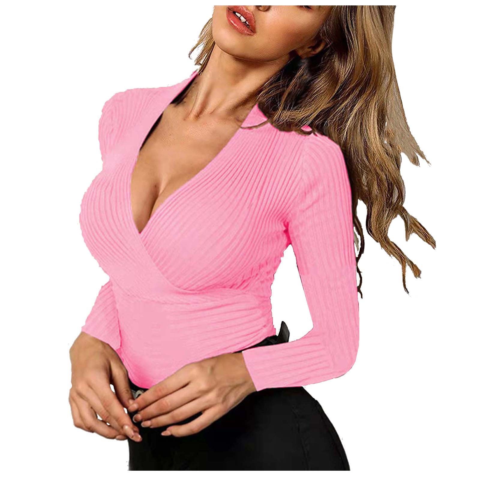 deep v neck wrap top