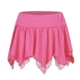 thumbnail image 1 of Sexy Double Lace Mini Skirt Women's Fashion Low Rise Irregular Hem Stylish Party Wear Casual Outfit Summer, 1 of 1