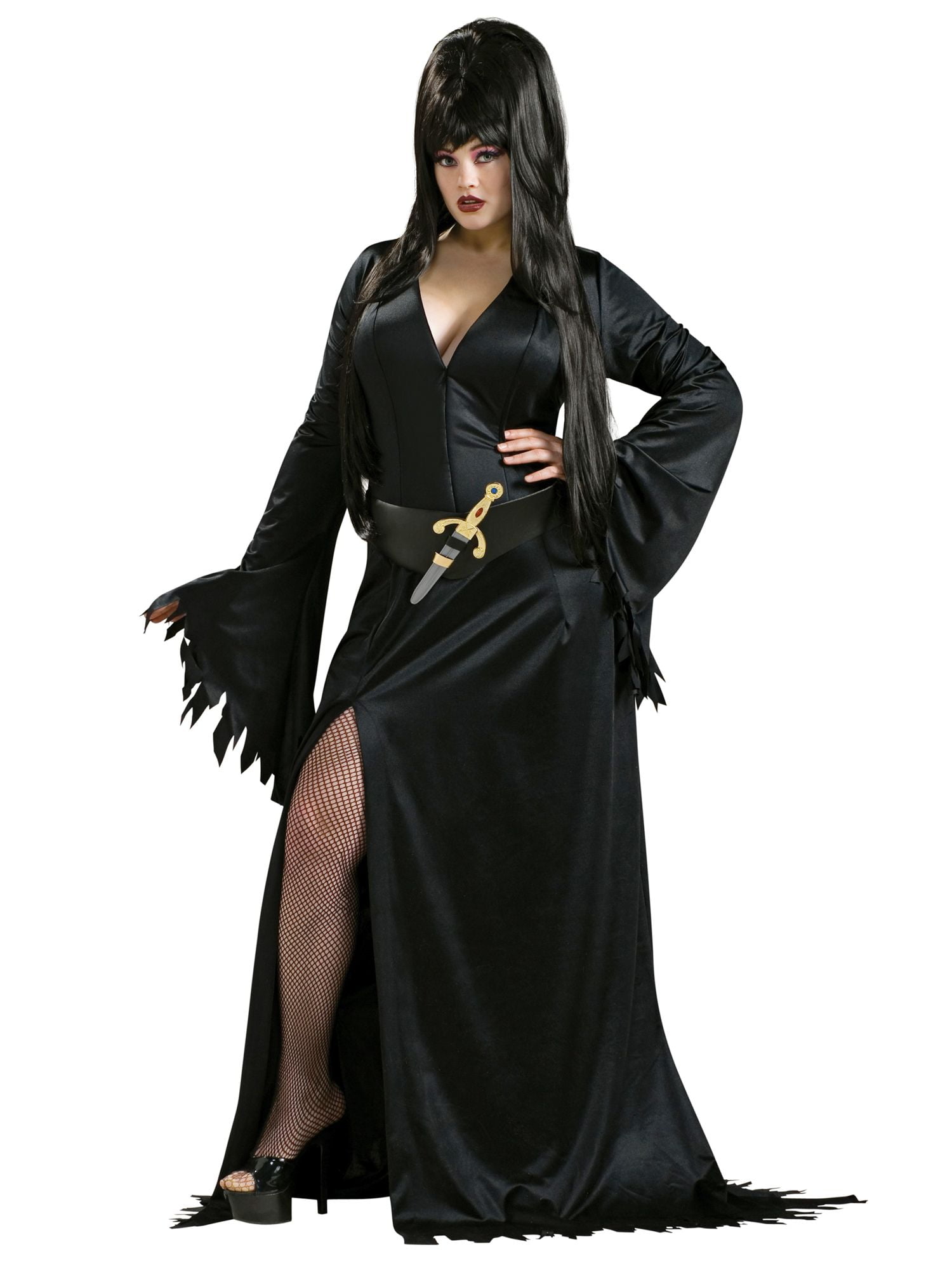 elvira scarface green dress Lukea Long Sleeve Mini Dress Green Stripe main image 1
