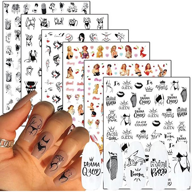 Letter Nail Art Stickers Alphabet Nail Decals Nail Art Supplies 3D