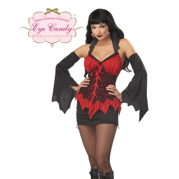Sexy Glamour Vampire Adult Womens Halloween Costume M
