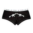 thumbnail image 1 of Sexy Hot Black Crossed Rifles Booty Shorts, 1 of 2