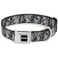 thumbnail image 1 of Sexy Ink Girls Pet Collar, Dog Collar Metal Seatbelt Buckle, Muerta, 9.5 to 13 Inches 1.0 Inch Wide, 1 of 9