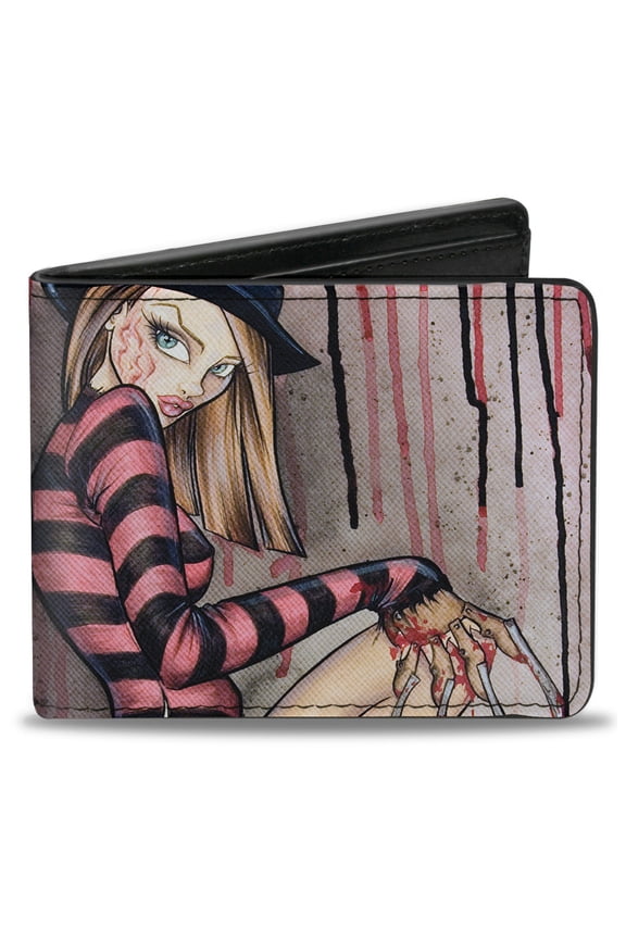 Sexy Ink Girls Wallet, Bifold, Freddie, Vegan Leather