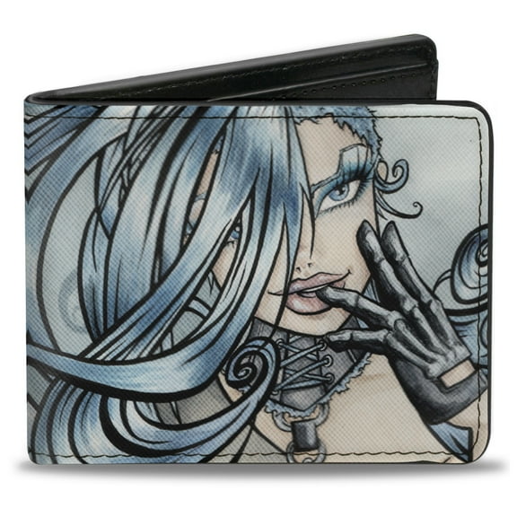 Sexy Ink Girls Wallet, Bifold, Sweet Lovely Death, Vegan Leather