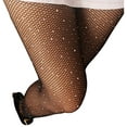 thumbnail image 1 of Sexy Jeweled Sparkly Diamond Fishnet Stockings High Waist Tights Pantyhose Socks Shiny Rhinestone Sheer Pantyhose With Bling Crystals, 1 of 7