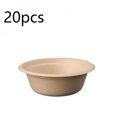 thumbnail image 1 of 10/20/50 disposable paper bowls for holiday family party dessert fruit salad ice cream oatmeal sugar cane pulp biodegradable, 1 of 9