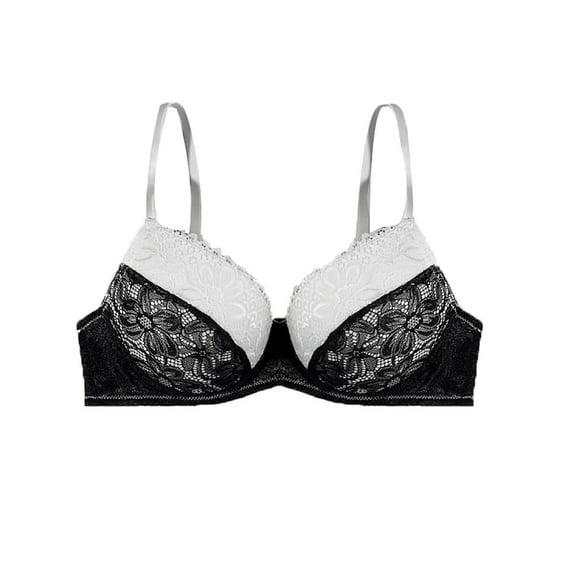 Sexy Lace Bras for Womens One Piece Seamless Bra Padded Strappy Brassiere Breathable Comfortable Underwear No Underwire Full Coverage Shelf 18 Hour Full-Coverage Bra