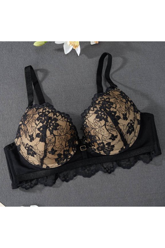 Sexy Lace Lingerie For Women Slim Fit Big Chest Small Chest Gathered And Sagging Bra