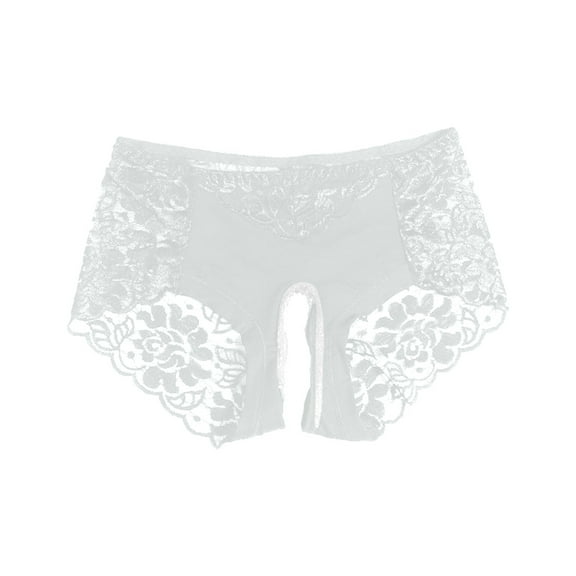 Sexy Lace Open Crotch Panties For Men & Women Low Waist Seductive Thong Underwear