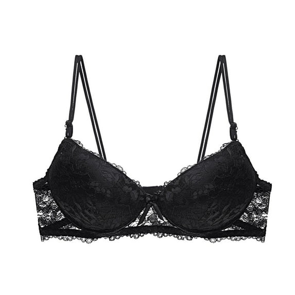 Sexy Lace Plus Size Push Up Bra Comfortable Support Underwear for Women with Full Coverage