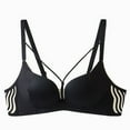 thumbnail image 1 of Sexy Lace Push-Up Bralette Top for Women - Soft Steel Ring Adjustable Support with Thin Straps, Front Strappy & Breathable Lift for Sports & Everyday, 1 of 2