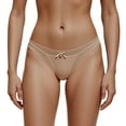 thumbnail image 1 of Sexy Lace T-Back Thong for Women Wear Comfortable Bikini Briefs Underwear, 1 of 2