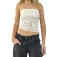 thumbnail image 1 of Sexy Lace Tube Tops for Women Y2k Backless Crop Top Strapless Lace Bandeau Summer Going Out Tops, 1 of 6