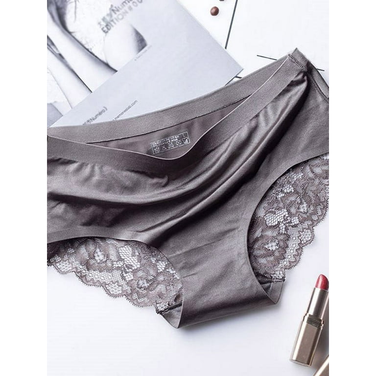 Ice Silk Sexy Lingerie Briefs Boxer Shorts Lace Panties Couple