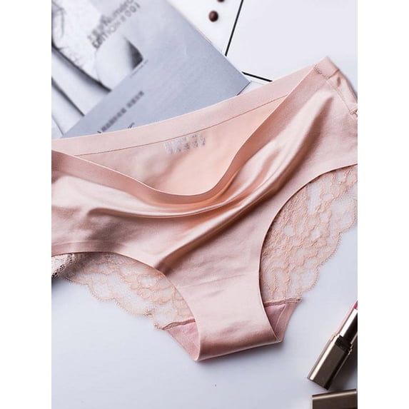 Sexy Lace Underwear for Women Frozen Silk Seamless Panties with Silky Tactile Touch