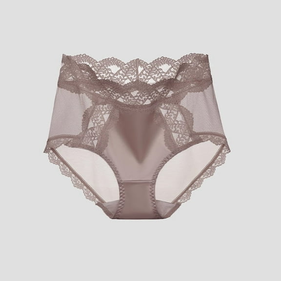 Sexy Lace Underwear for Women, Invisible Seamless Cotton Panties for Women, Half Back Coverage Womens Panties Bikini