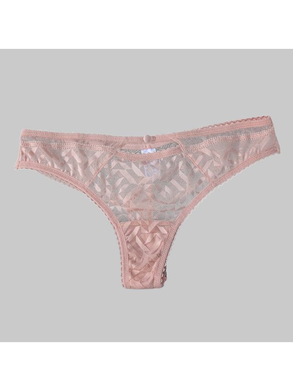 Transparent Underwear Women Floral Lace Briefs Seamless Hollow Out Panties