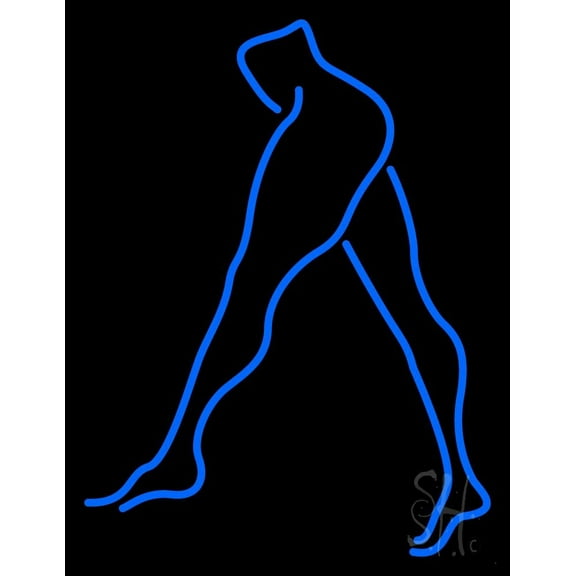 Sexy Legs LED Neon Sign 31" Tall x 24" Wide - inches Black Square Cut Acrylic Backing, with Dimmer - Premium built indoor Sign for Strip Club, Dance club, Dcor, Bar.