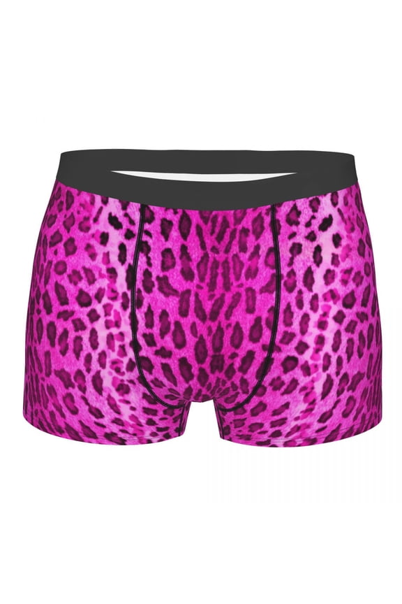 Sexy Leopard Pattern Boxer Shorts For Men 3D Printed Male Animal Underwear Panties Briefs Stretch Underpants