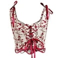thumbnail image 1 of Sexy Lingerie Costume Corset Tops for Women Plus Size Tops for Women Women Casual Sexy Eyelet Lace-up Floral Print Fishbone Court Vintage Corset Straps Tank Top, 1 of 9