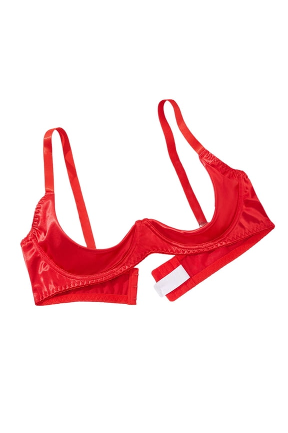 Sexy Lingerie For Women Half Cup Bra Role Play Comfortable Home Wear With Nipple Covers All Season