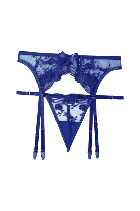 Sexy Lingerie For Women High Waisted Garter Belt Panties & Lace Suspender With 4 Straps Metal Clip Stocking Women's Intimates XXXXL