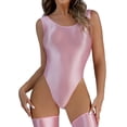 thumbnail image 1 of Sexy Lingerie For Women Women'S Thin Transparent Shiny Swimsuit High Fork Clothes Elastic Lingerie Intimates L, 1 of 7