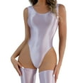thumbnail image 1 of Sexy Lingerie For Women Women'S Thin Transparent Shiny Swimsuit High Fork Clothes Elastic Lingerie Intimates XL, 1 of 7