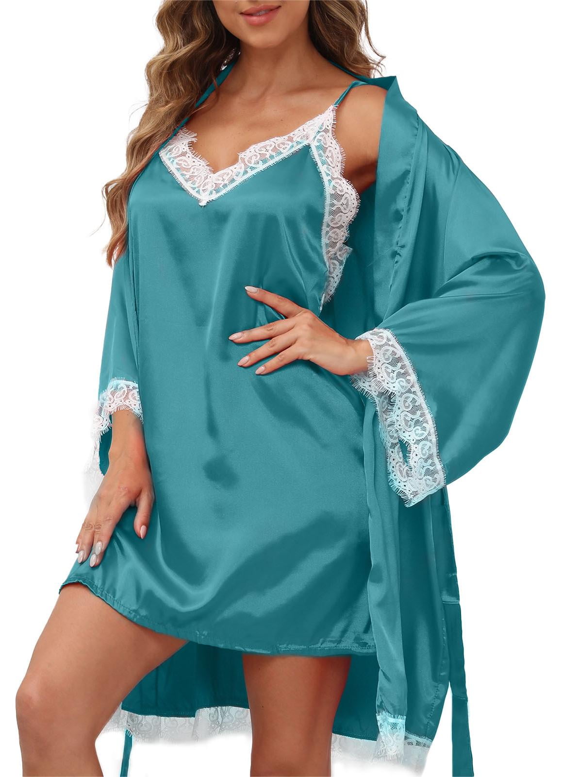 Sexy Lingerie, PUTUO Lingerie for Women, 2pcs Lace Cami Nightgown with ...