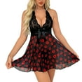 thumbnail image 1 of Sexy Lingerie, PUTUO Womens Lingerie, Lace Mesh V-Neck Babydoll Lingerie for Women, Sexy Plus Size Lingerie for Women, 1 of 4