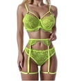thumbnail image 1 of Sexy Lingerie Set Women's Lace Garter Bra and Brief Sleepwear Pajamas Comfortable Fashion Underwear, 1 of 2