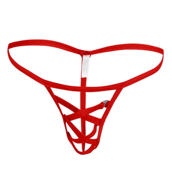 Sexy Lingerie for Women Bikini Panties Briefs Men'sLow Sexy Waist Ice Male G Strings Mens Silk Micro