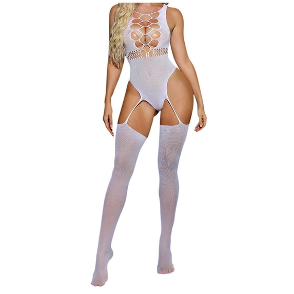 Sexy Lingerie for Women Naughty Outfits Fishnet Lingerie Bodysuit Teddy Babydoll Erotic Mesh Women's Lingerie Bodystocking