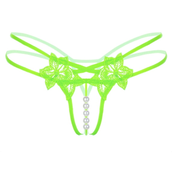 Sexy Lingerie for Women Sexy Pendant Lady Pearl G String V-String Women Panties Low Waist Underwear GN