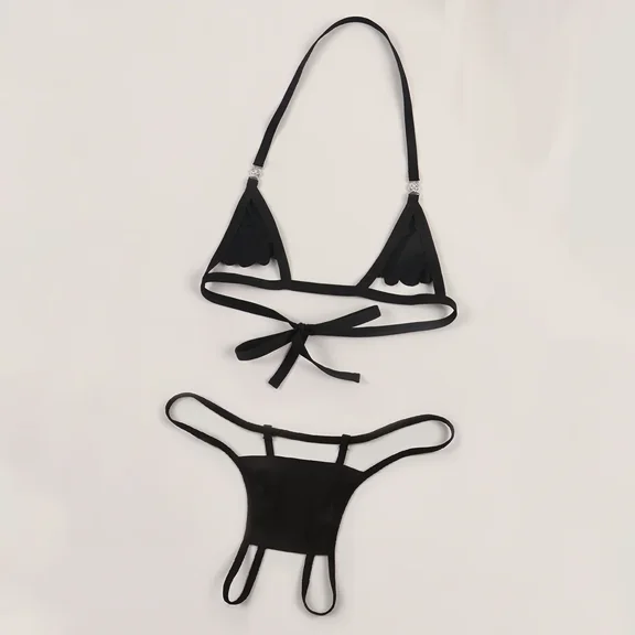 Sexy Lingerie for Women, Two Piece Sheer Matching Seamless Bra and Hipster Stretch Breathable Panties