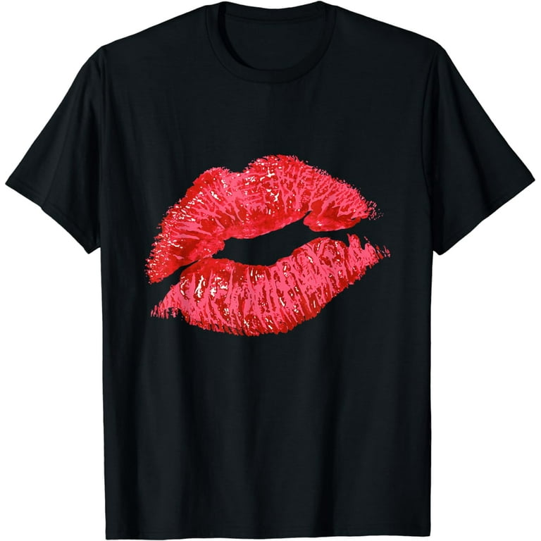 Sexy Lips Red Lipstick Kiss T-Shirt Sexy Lips Red Lipstick Kiss T-Shirt