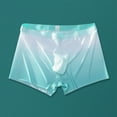 thumbnail image 1 of Sexy Men Ice Silk Sheer Underwear Underpants Breathable Ultrathin Boxer Briefs, 1 of 12