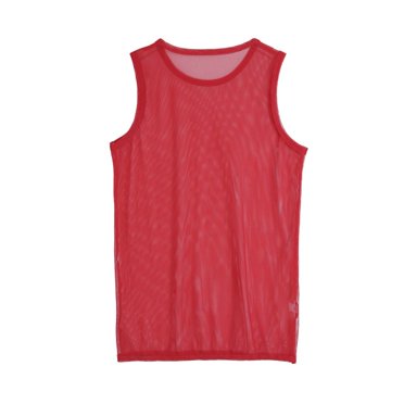 Men's Shiny Glossy Semi-Sheer Vest Top & Shorts Set – Gym Muscle Wear Compression Gear