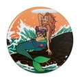 thumbnail image 1 of Sexy Mermaid On Rock Pinback Button Pin, 1 of 4