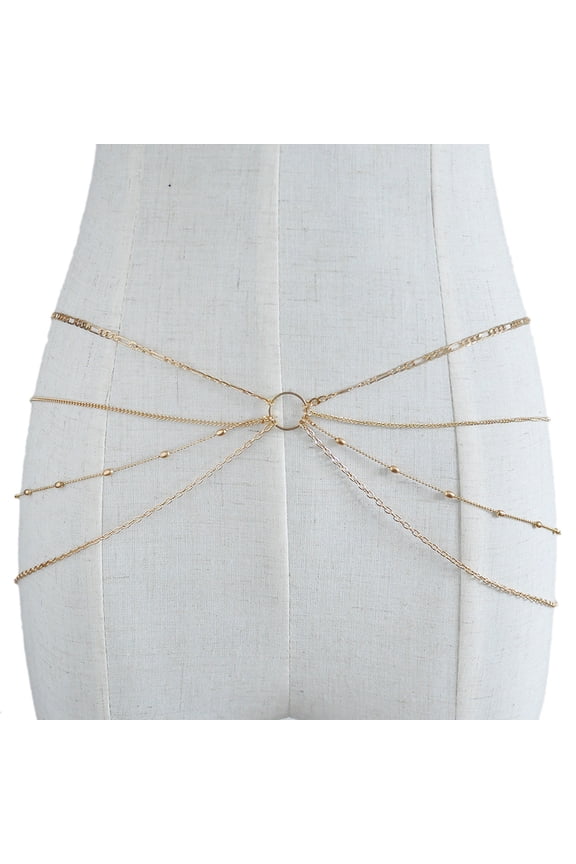Sexy Multilayer Belly Waist Necklace Body Chain Summer Beach Bikini Jewelry