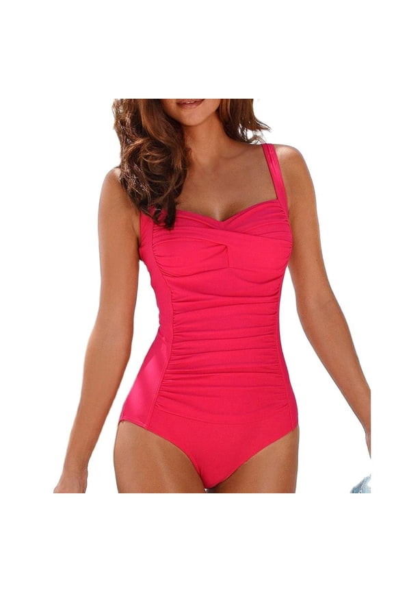 New Sexy One Piece Large Size Swimwear Push Up Women Plus Size Swimsuit Closed Bodysuit Female Bathing Suit Pool Beachwear