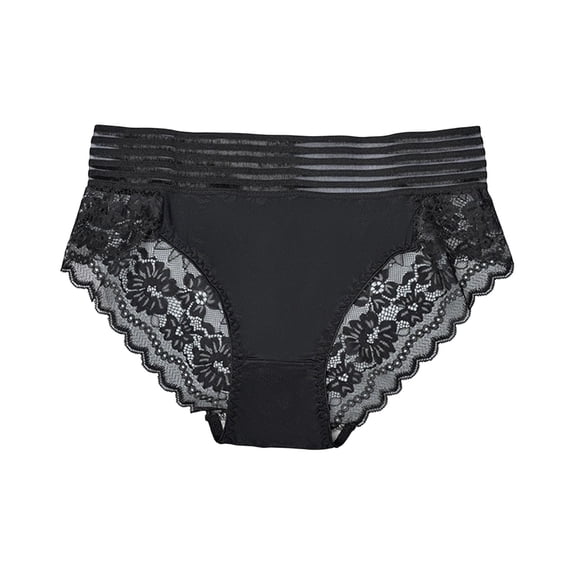 Sexy Panties for Women High Waisted Tummy Control Triangle Bottoms Breathable Non See Through Seamless Briefs Lace Underwear Cheeky Hipster Panties Stretch Brief 2026 Summer Outfits