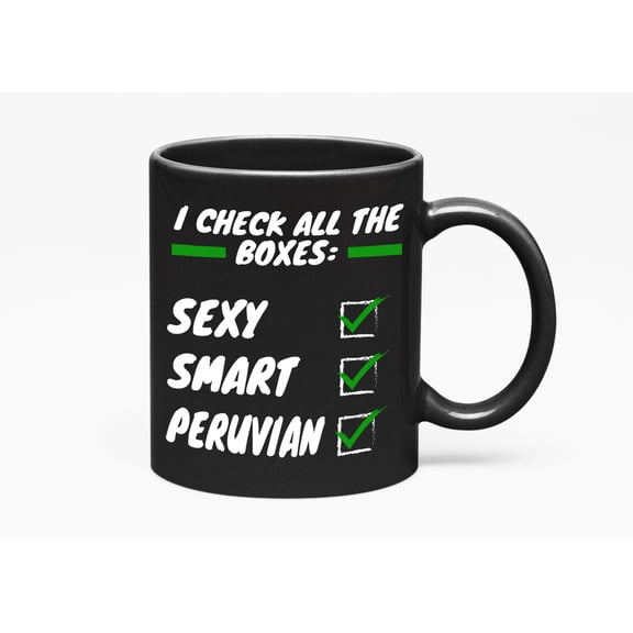 Sexy Peruvian Hispanic, Black 11oz Ceramic Mug