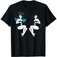 thumbnail image 1 of Sexy Pin-up Girl Angel and Devil Vintage 50's Retro T-Shirt, 1 of 5